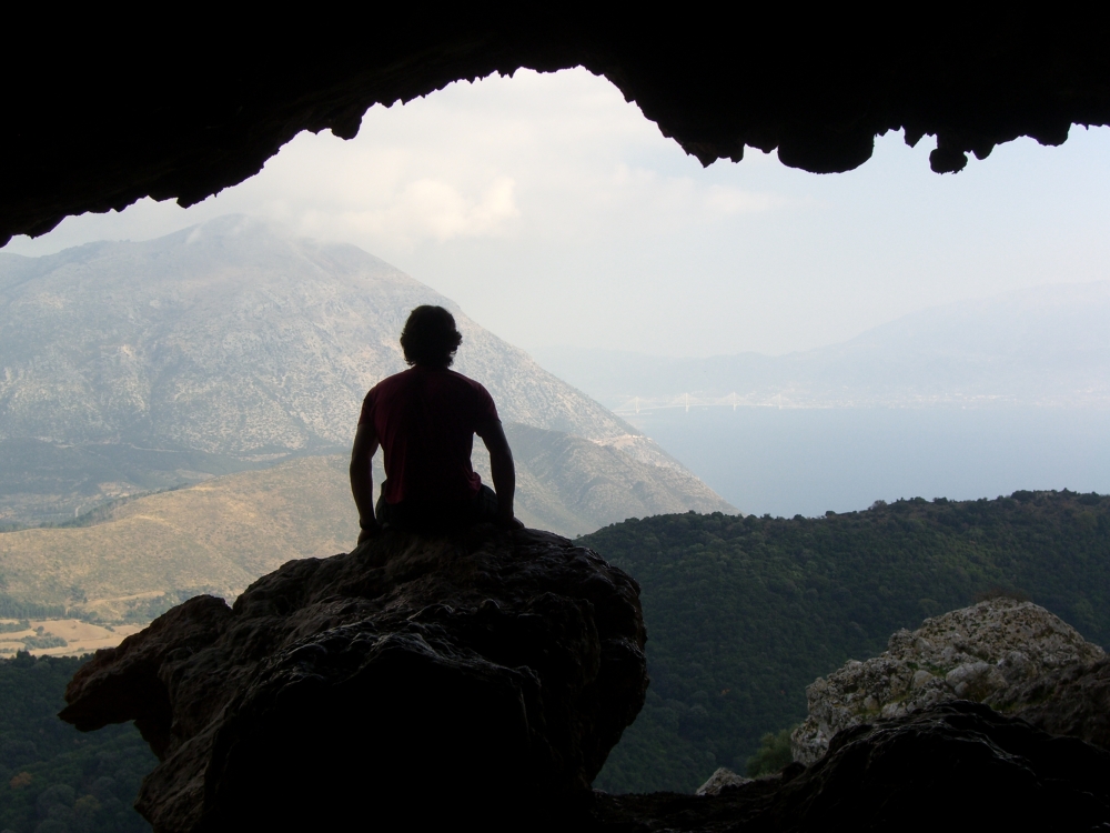 View from a beautiful cave in Aetolokarnania